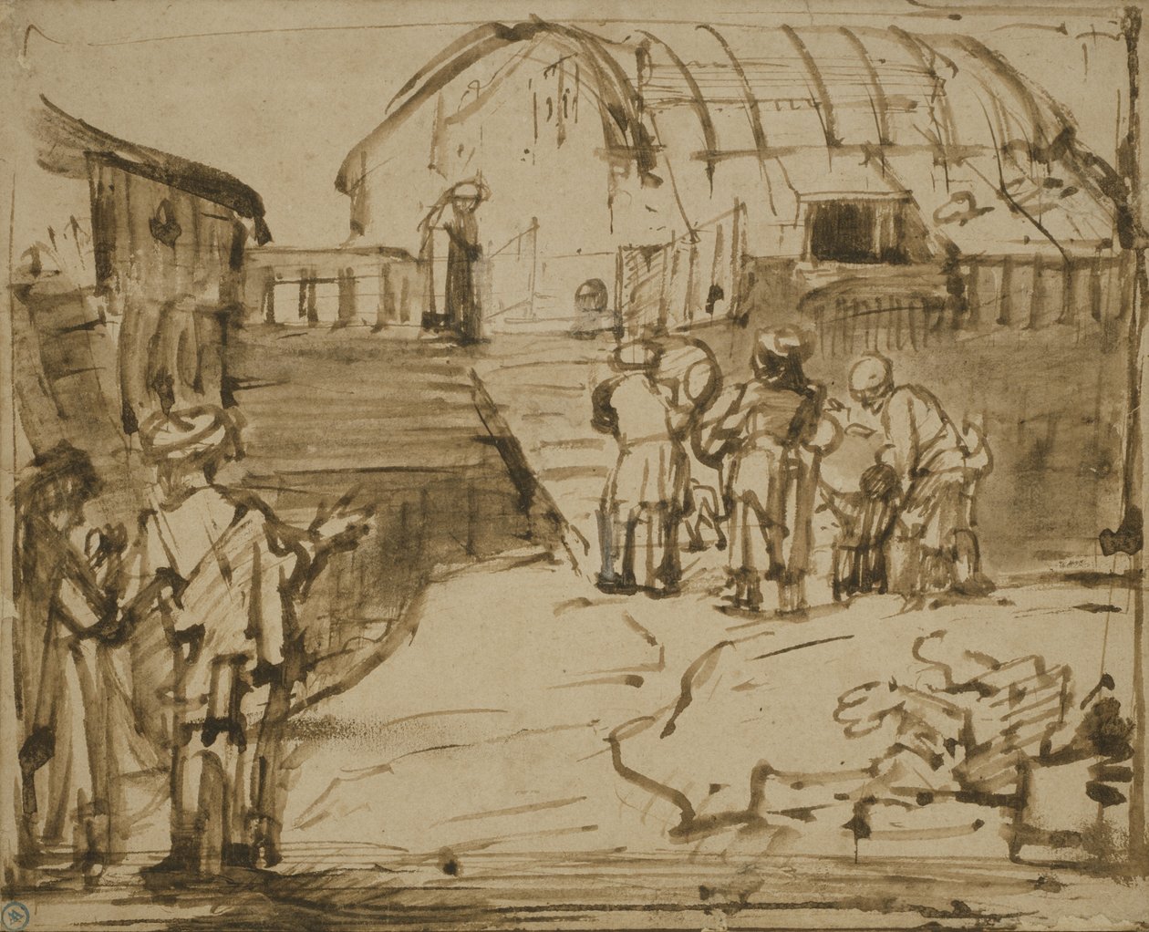 Arka Noego, 1660 autorstwa Rembrandt van Rijn