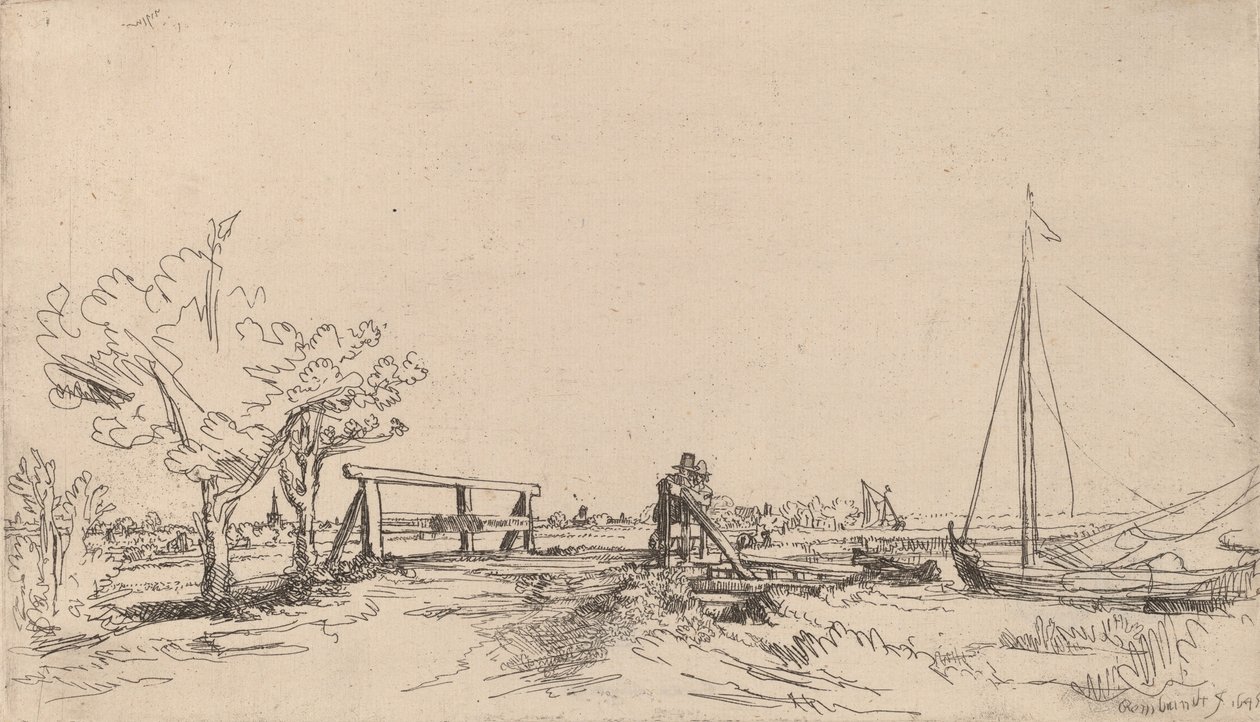 Most Sześciu, 1645. autorstwa Rembrandt van Rijn