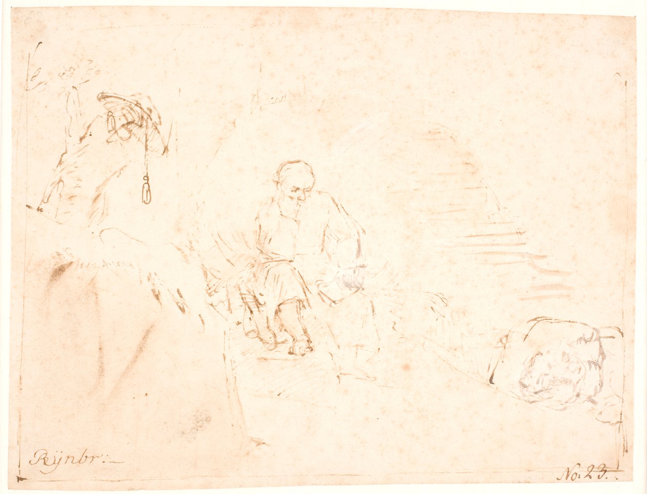 Św. Hieronim autorstwa Rembrandt van Rijn