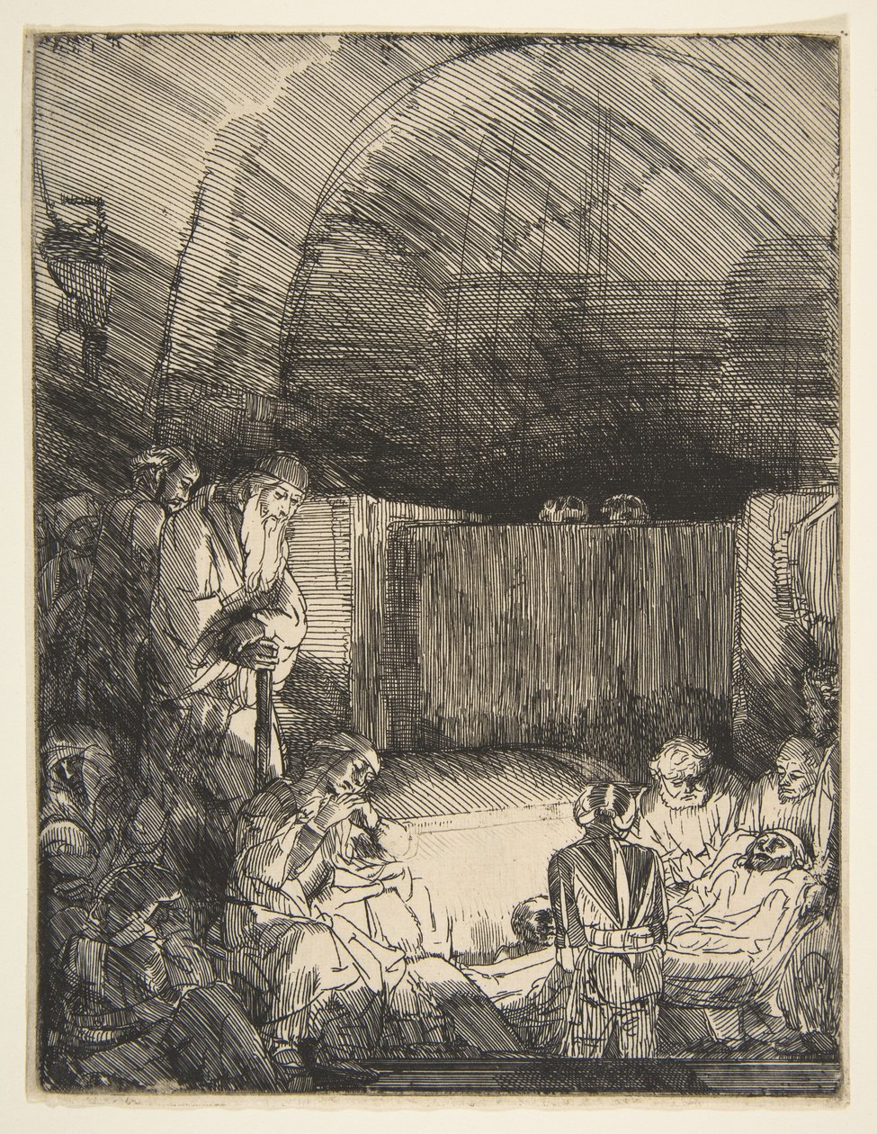 Złożenie do grobu, ca. 1654. autorstwa Rembrandt van Rijn