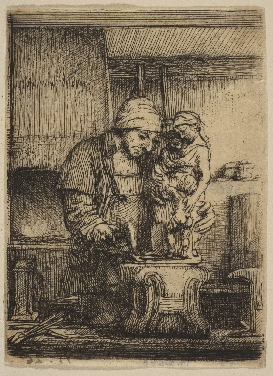 Złotnik, 1655. autorstwa Rembrandt van Rijn