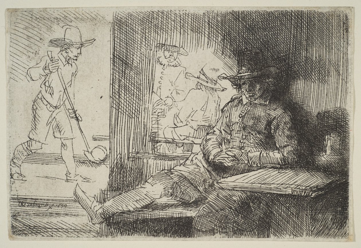 Golfista, 1654. autorstwa Rembrandt van Rijn