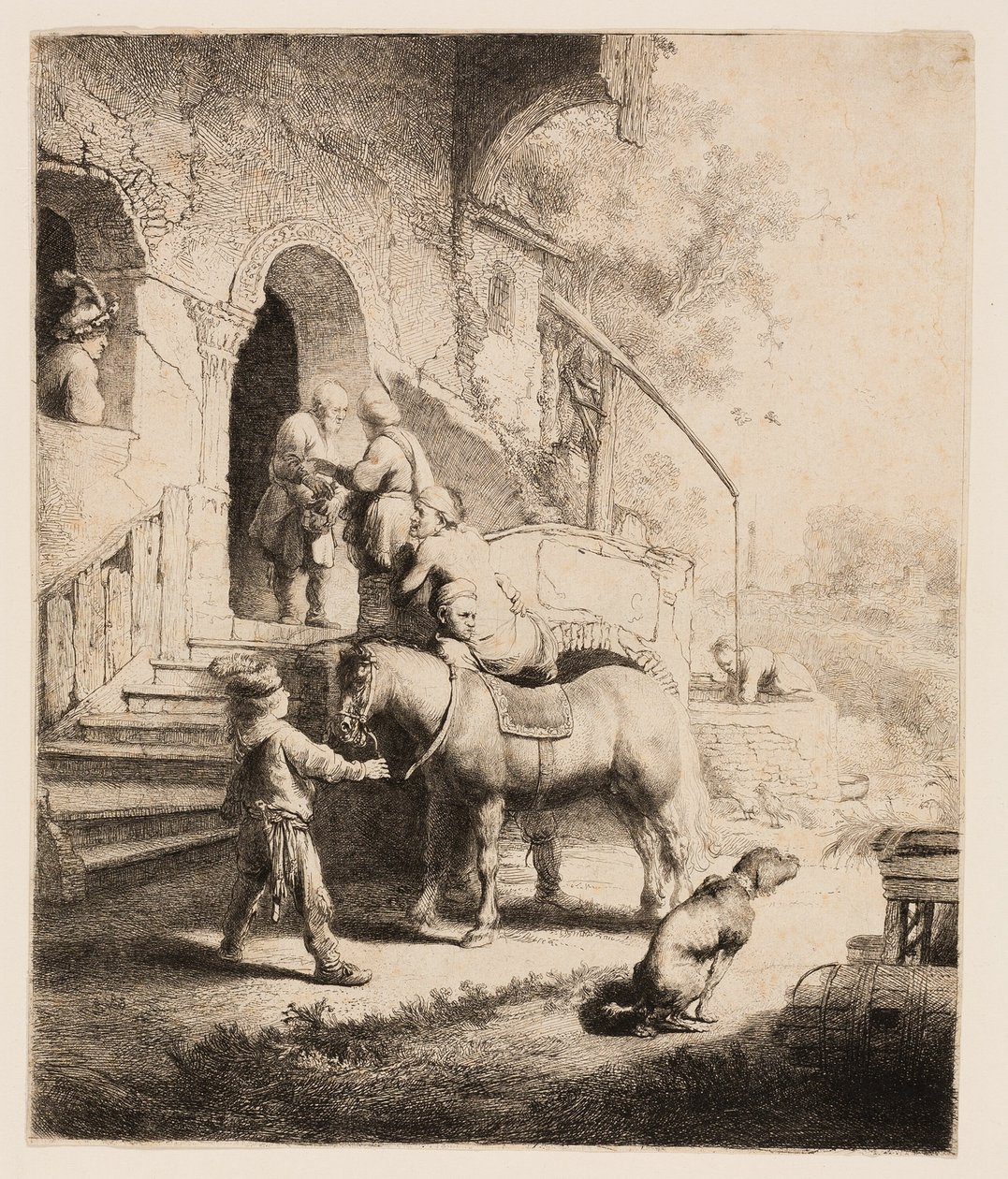 Dobry Samarytanin autorstwa Rembrandt van Rijn