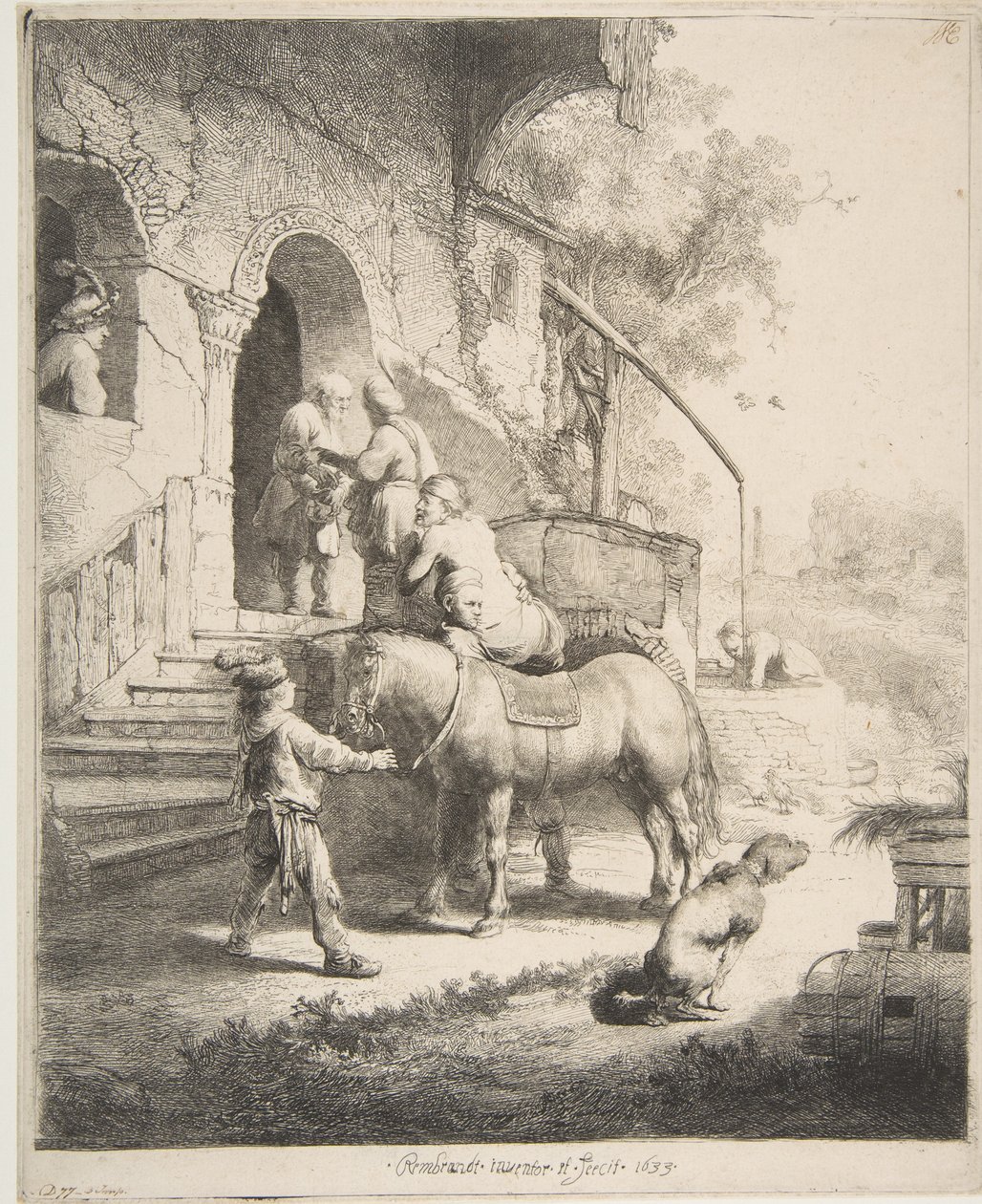 Dobry Samarytanin, 1633. autorstwa Rembrandt van Rijn
