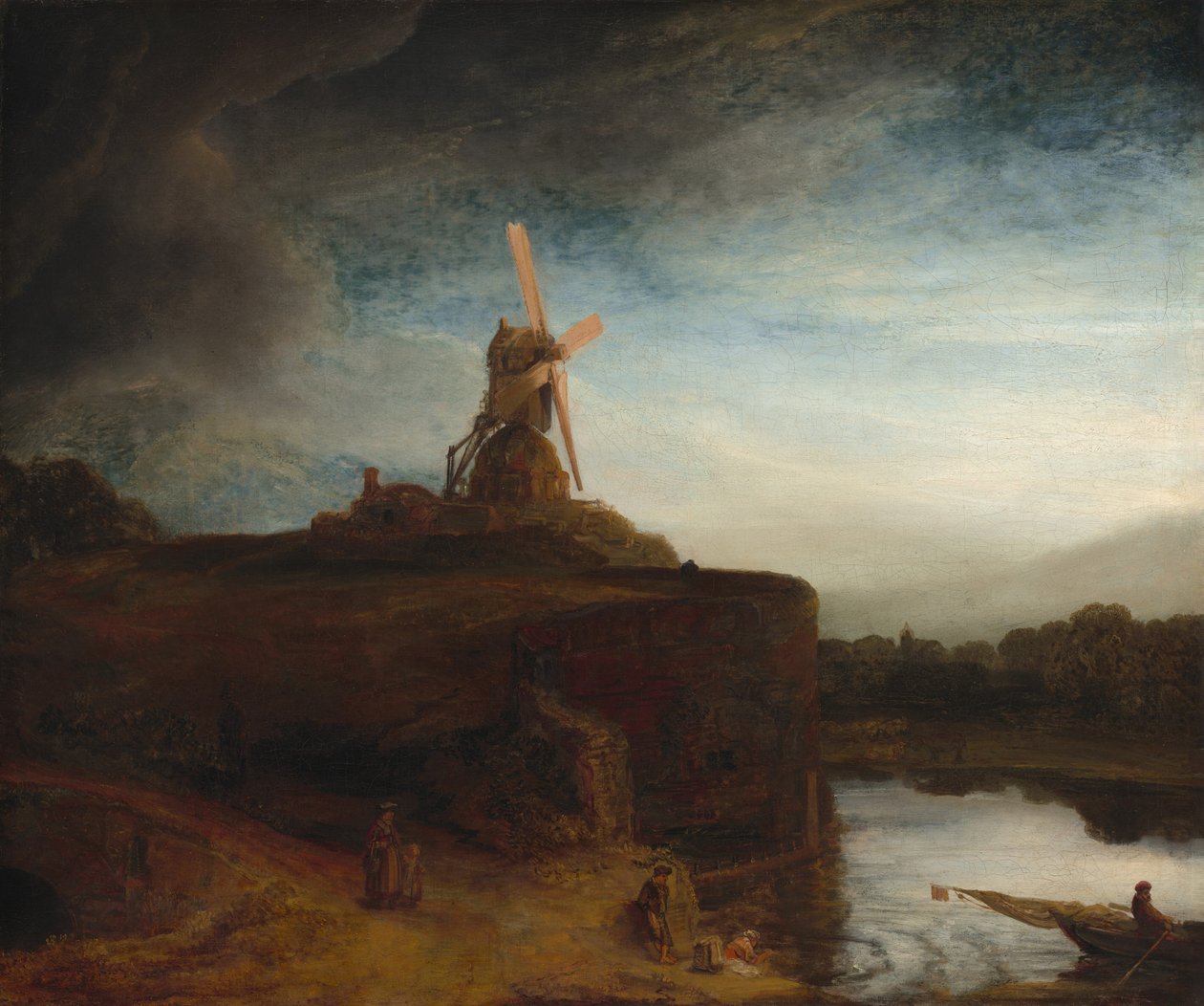 Młyn, 16451648. autorstwa Rembrandt van Rijn