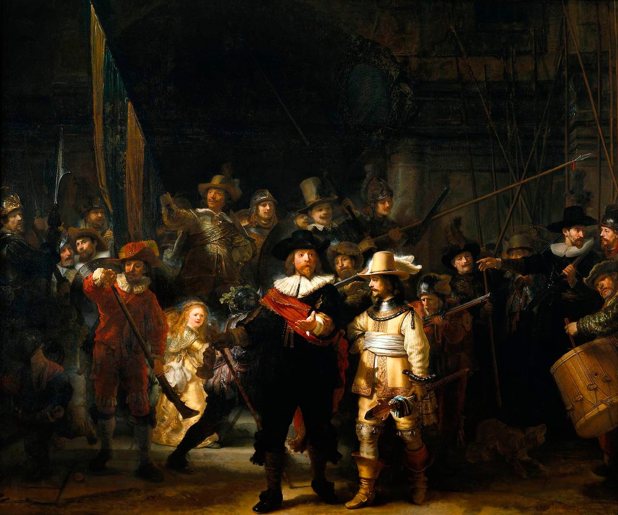 Straż nocna, 1642. autorstwa Rembrandt van Rijn