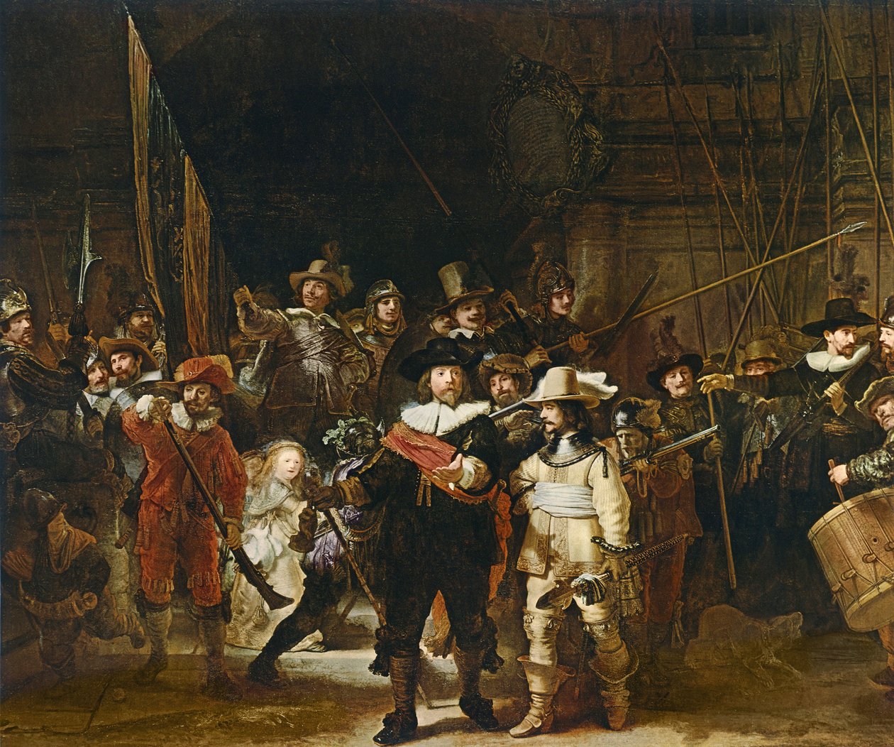 Nocna straż autorstwa Rembrandt van Rijn