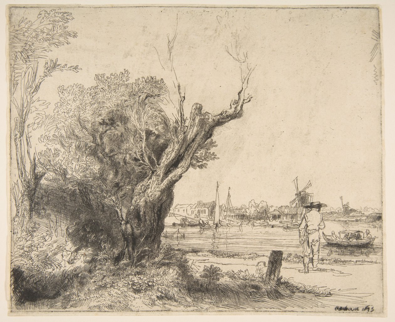 Omwal, 1645. autorstwa Rembrandt van Rijn