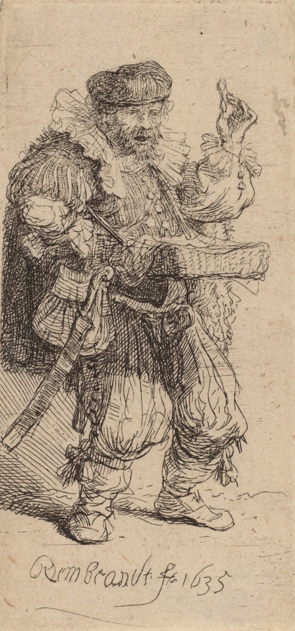 Szachownica, 1635. autorstwa Rembrandt van Rijn