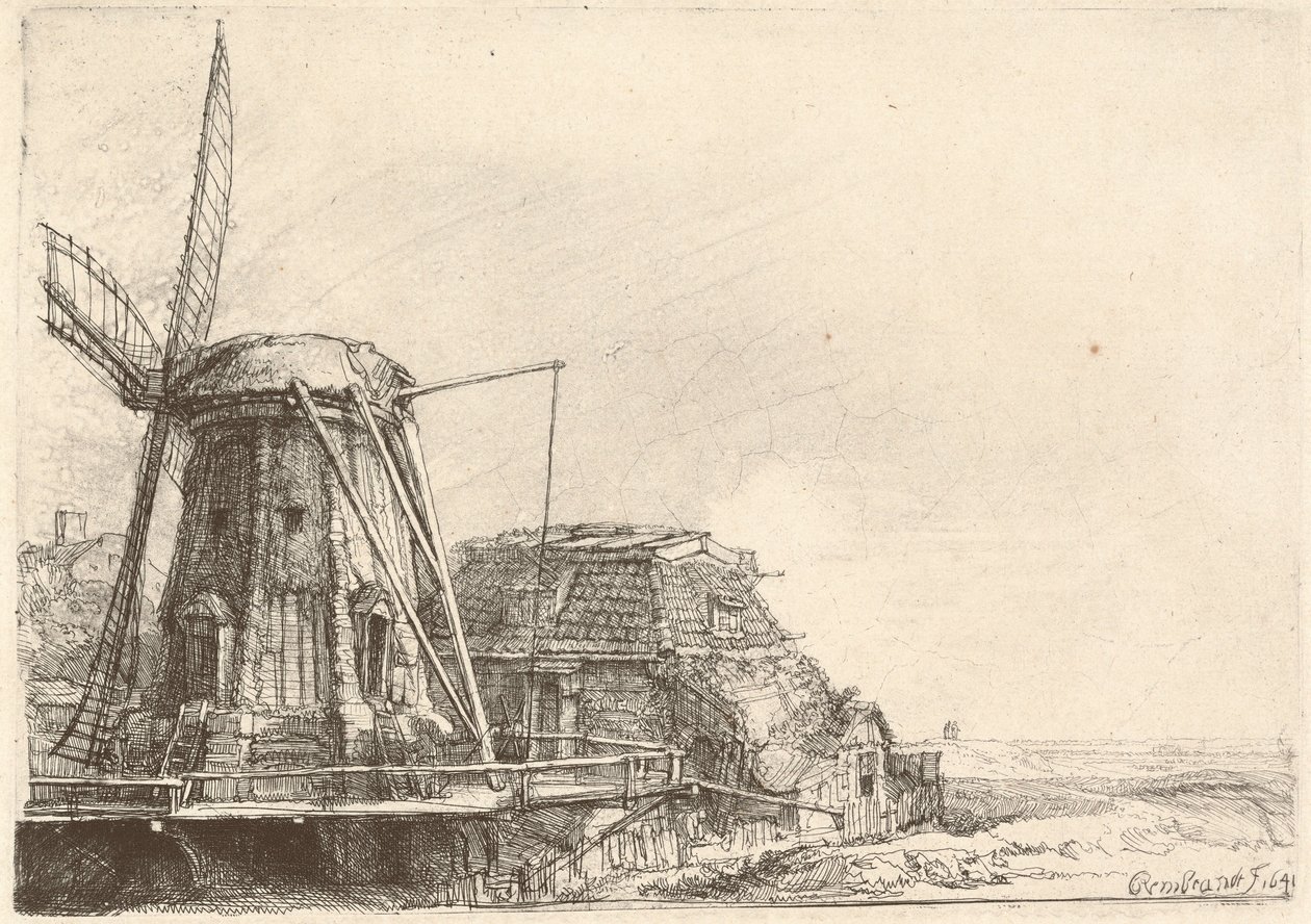 Wiatrak autorstwa Rembrandt van Rijn