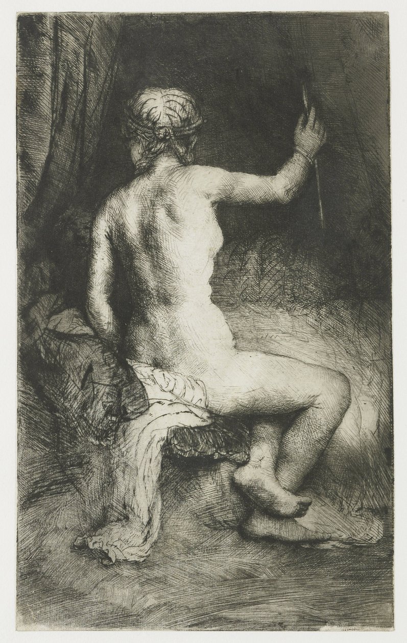 Kobieta ze strzałą autorstwa Rembrandt van Rijn