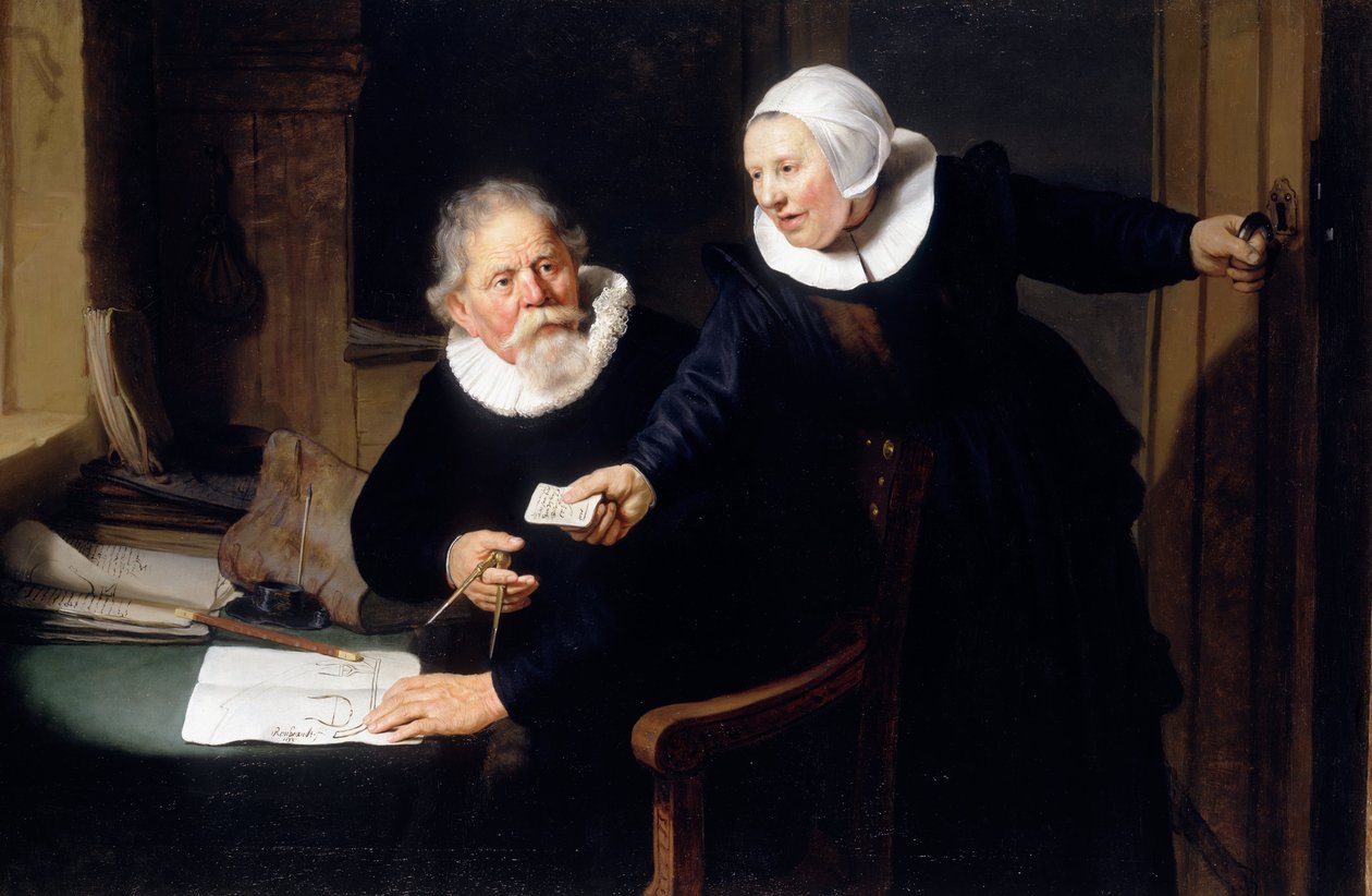 Stoczniowiec i jego żona autorstwa Rembrandt van Rijn