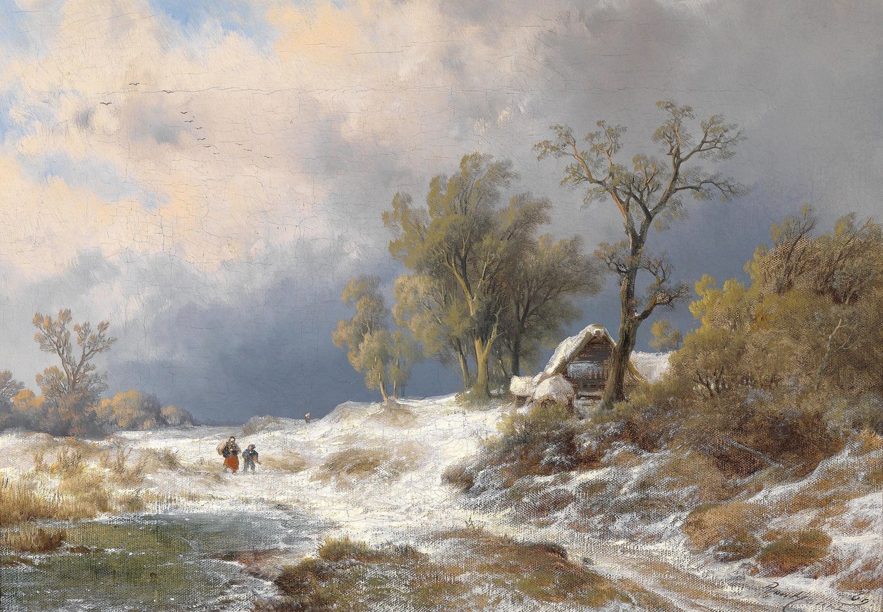 Pejzaż zimowy (1869) autorstwa Remigius Adrianus Haanen