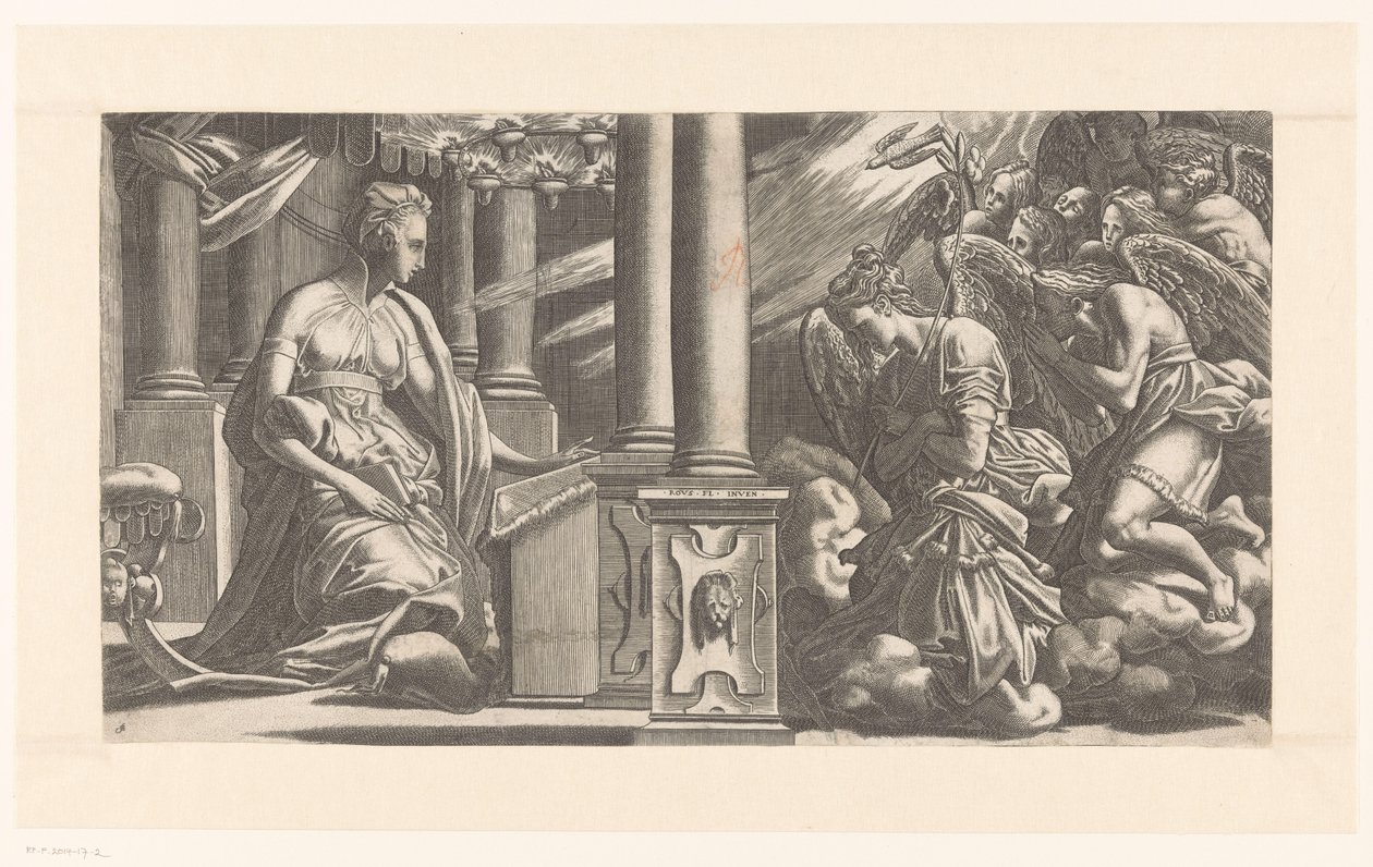 zwiastowanie autorstwa René Boyvin (rejected attribution)