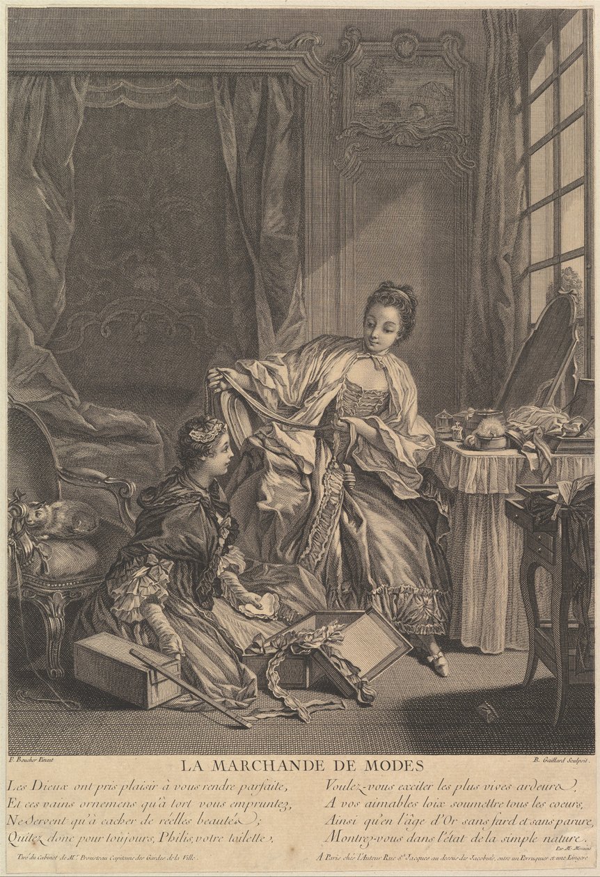 Kupiec mody, 1746-55. autorstwa Rene Gaillard
