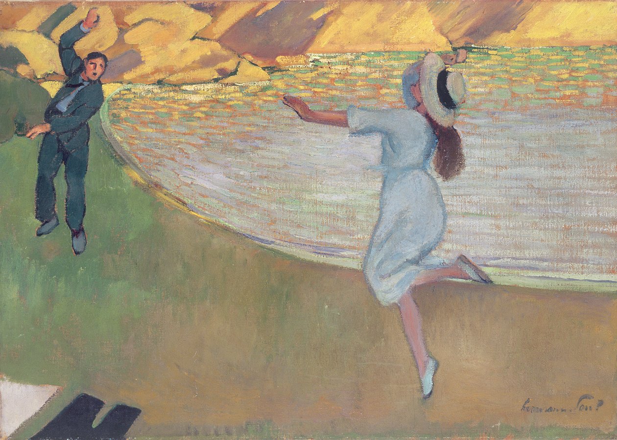Kochankowie, ok. 1900 r. autorstwa Rene George Hermann Paul