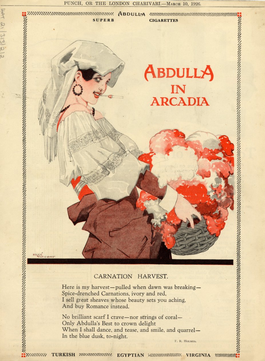 Papierosy Abdulli, 1926 autorstwa Rene Vincent
