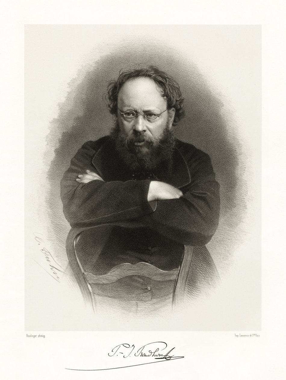Pierre Joseph Proudhon, 1865-66 autorstwa Reutlinger Studio