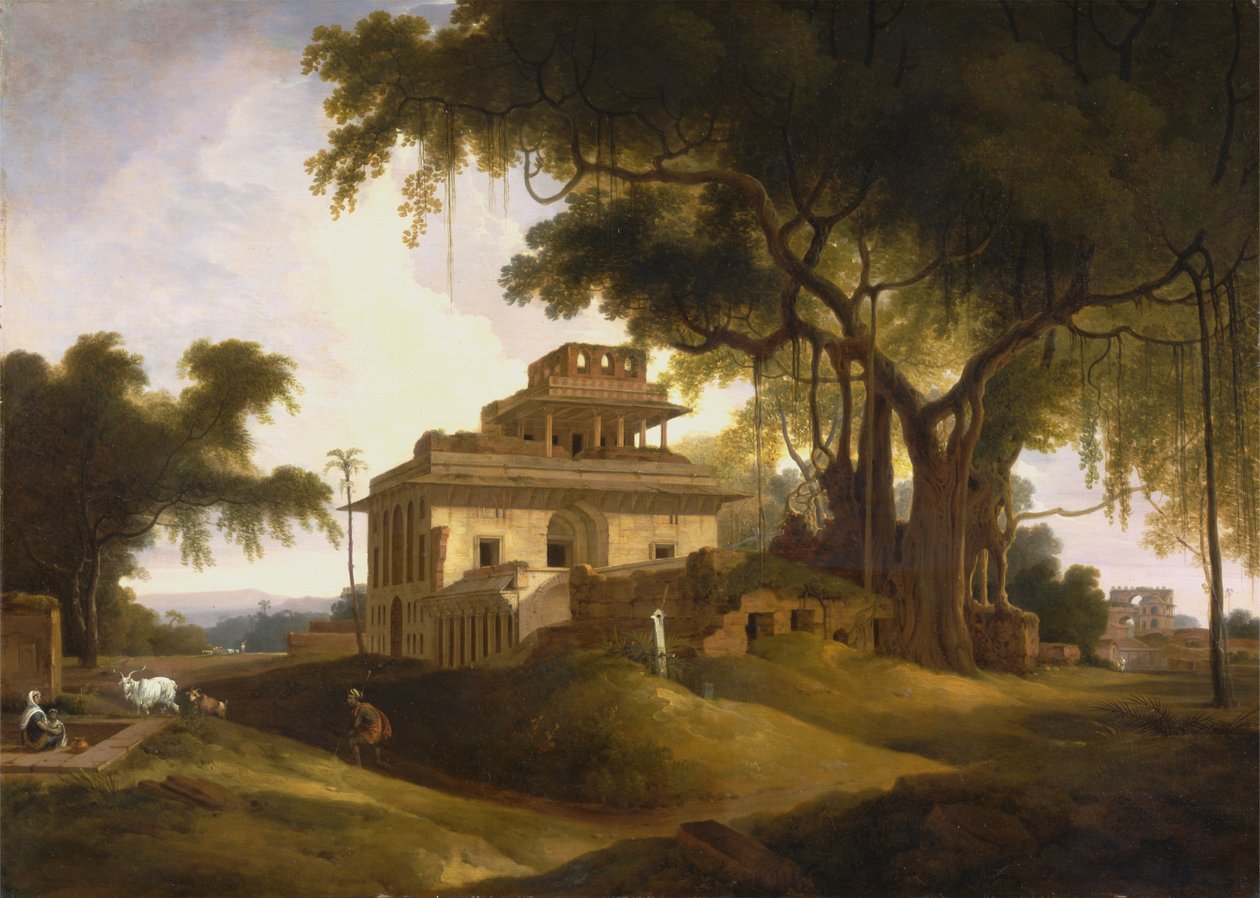 Ruiny Naurattan, Sasaram, Bihar autorstwa Rev. Edward Thomas Daniell