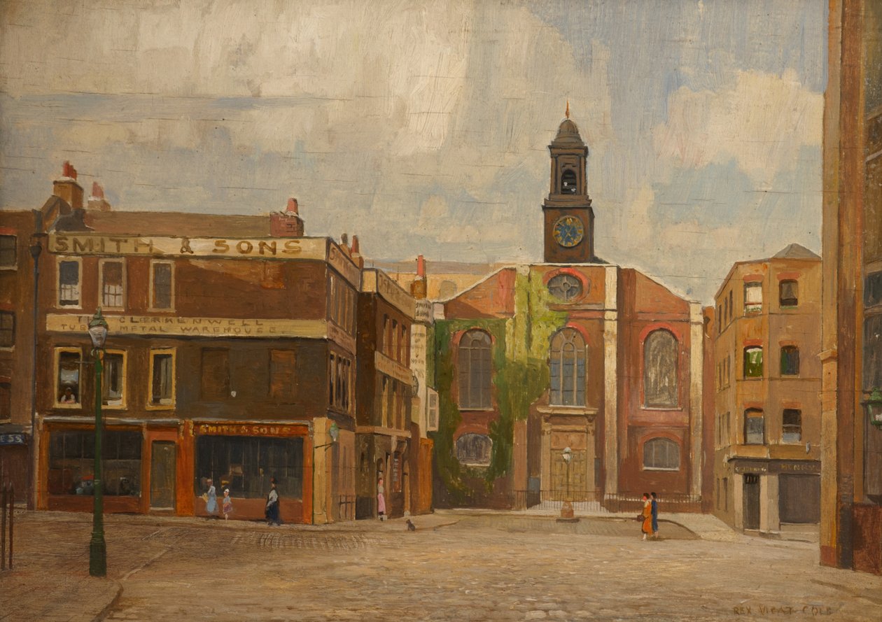 Kościół św. Jana, Clerkenwell, ok. 1920 r. autorstwa Rex Vicat Cole