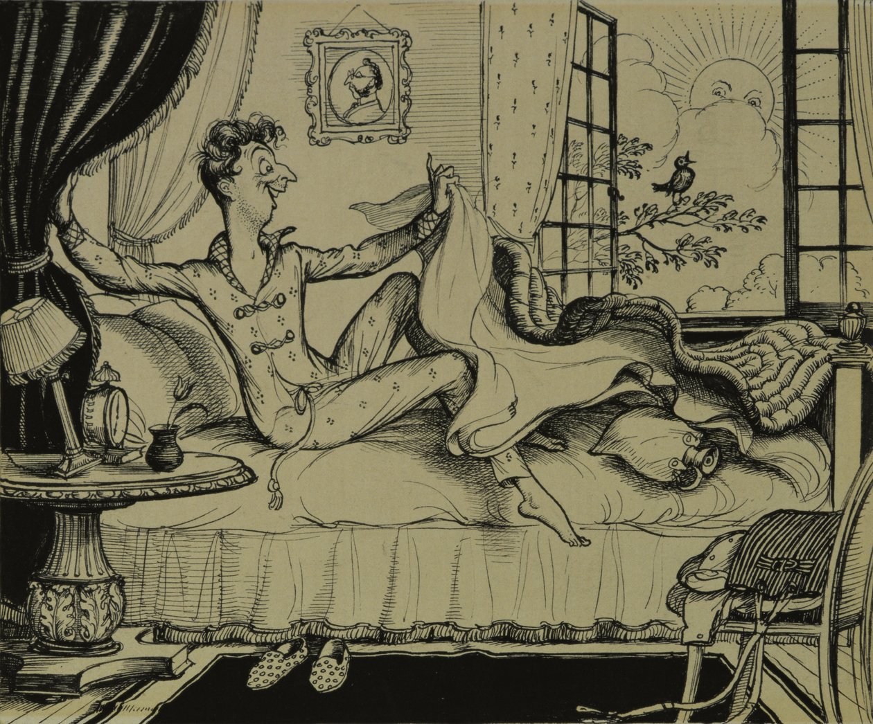 Warto wstawać!, 1929 autorstwa Rex Whistler