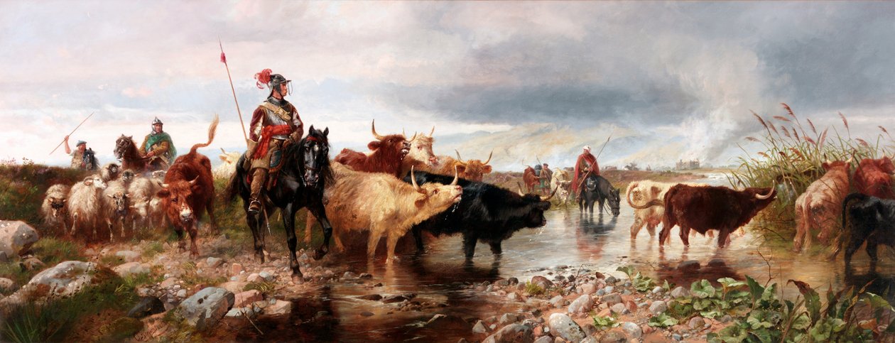 Graniczny najazd na angielski zamek, 1880 r. autorstwa Richard Beavis