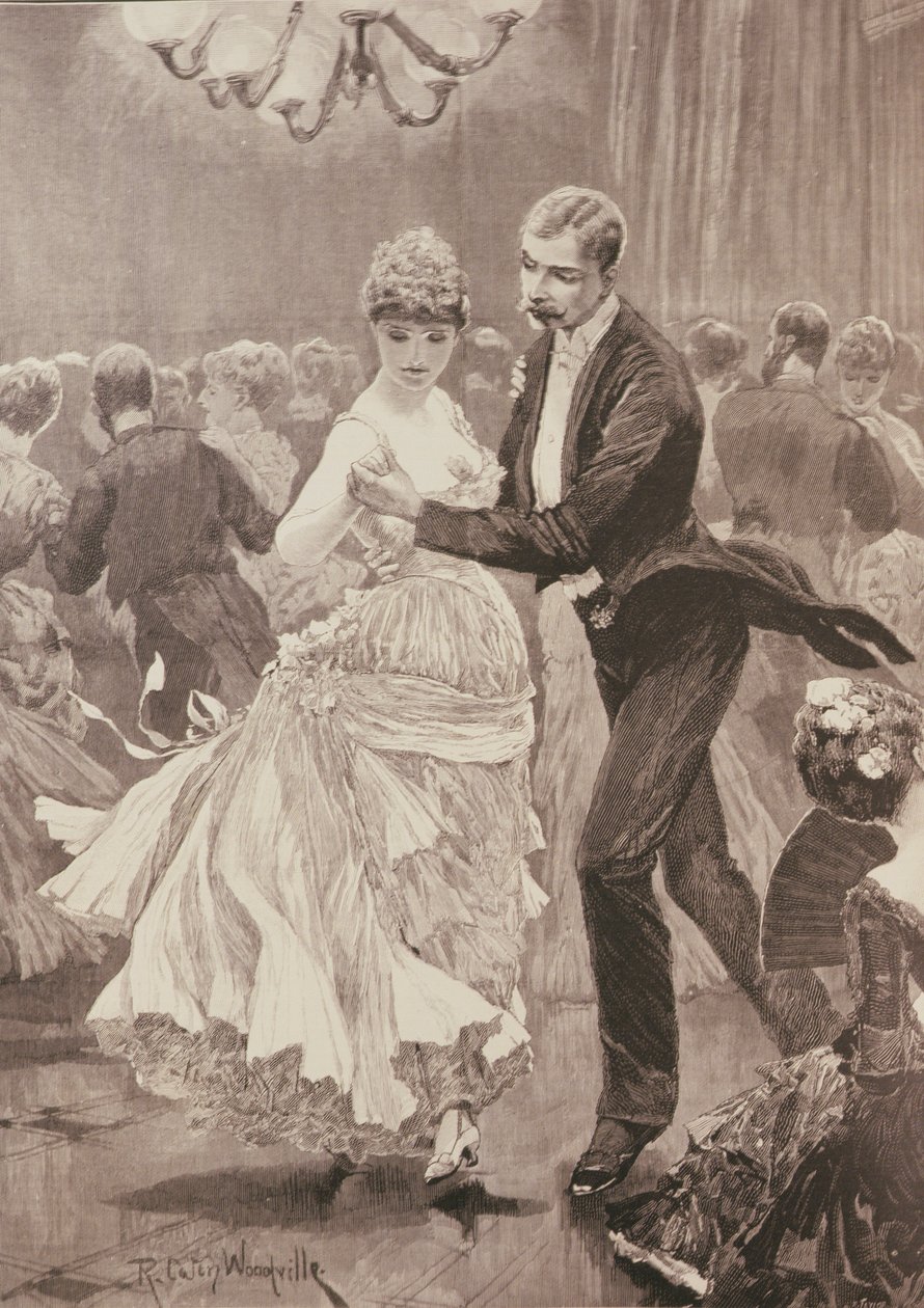 Bal dziedzica, z „The Illustrated London News”, 3 czerwca 1886 r. autorstwa Richard Caton Woodville junior
