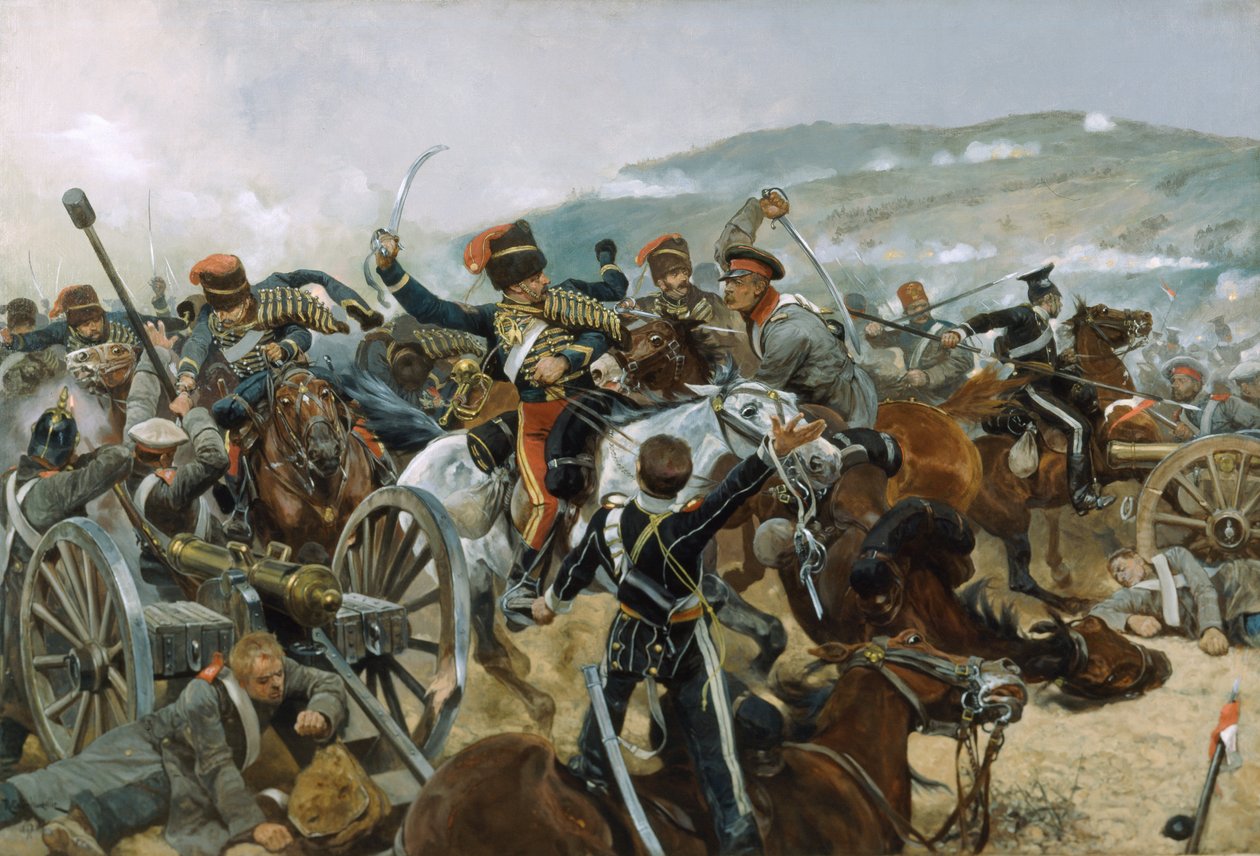 Ulga Lekkiej Brygady, 25 października 1854, 1897 autorstwa Richard Caton Woodville
