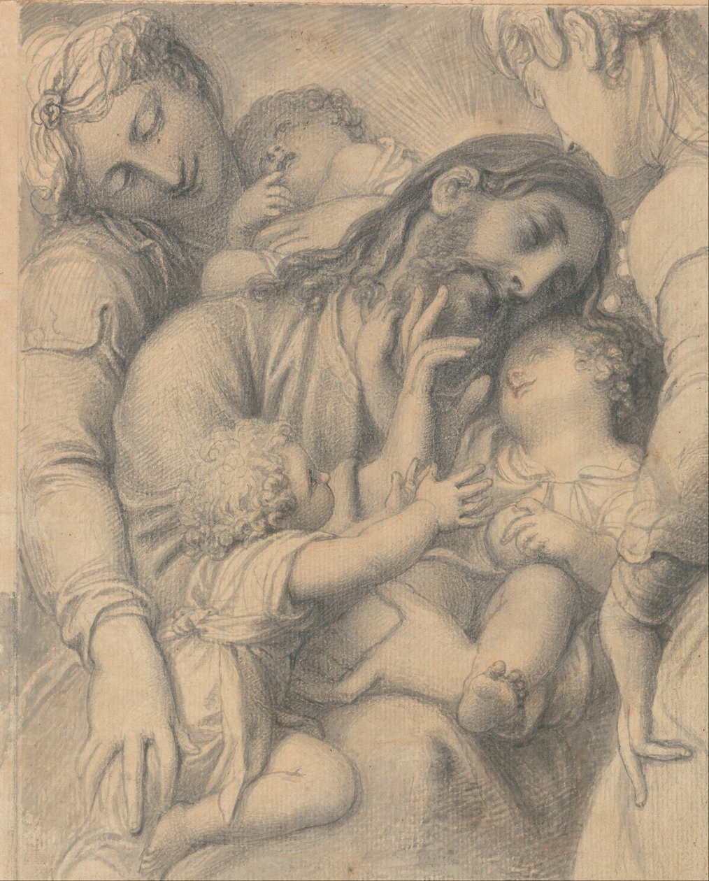Chrystus błogosławi małe dzieci autorstwa Richard Cosway