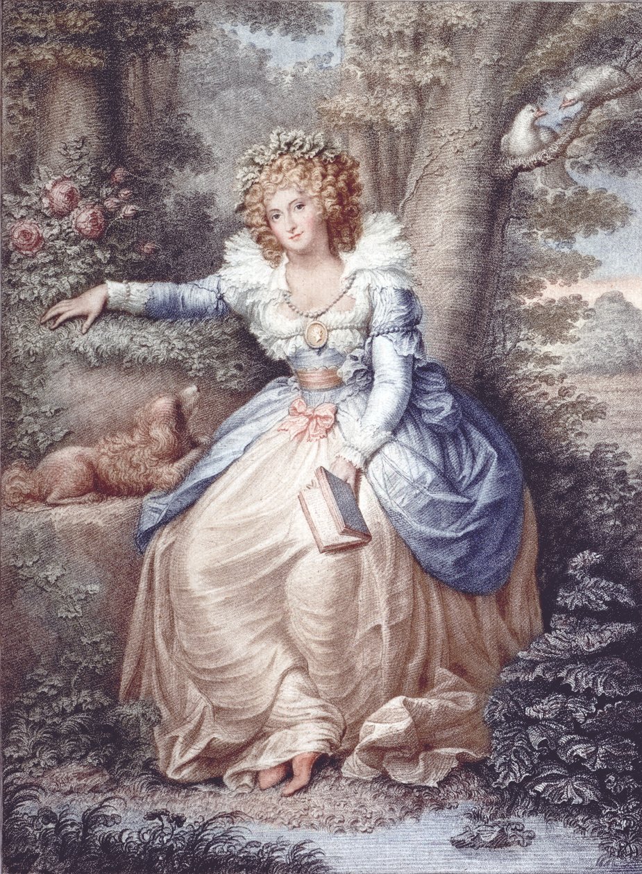 Pani Fitzherbert, grawerowana i pub. Jean Conde (1725-94), 1792 (grafika punktowana) autorstwa Richard Cosway