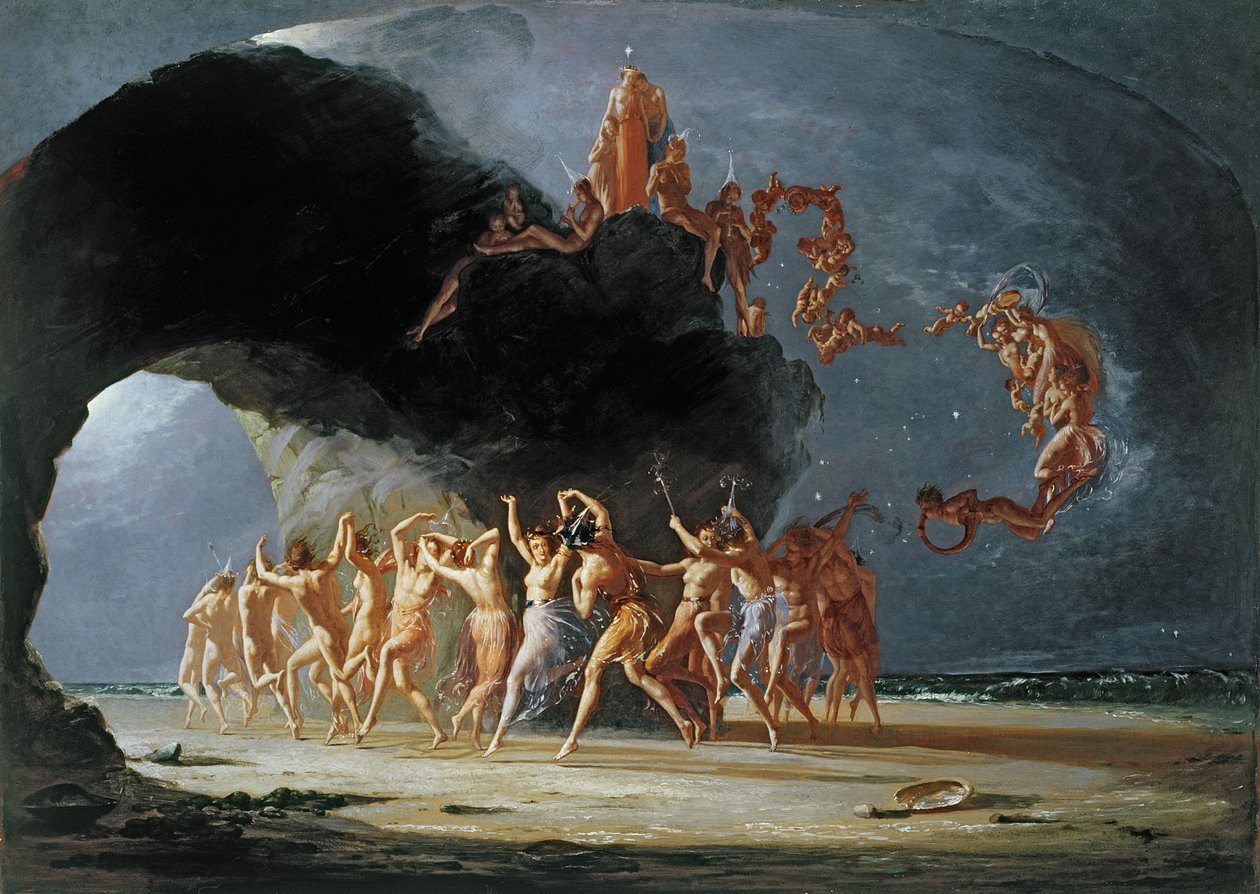 Przyjdź do tych Żółtych Piasków, 1842 autorstwa Richard Dadd