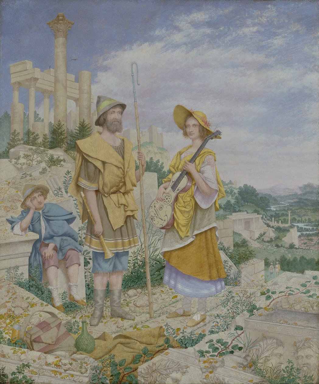 Wędrowni muzycy autorstwa Richard Dadd