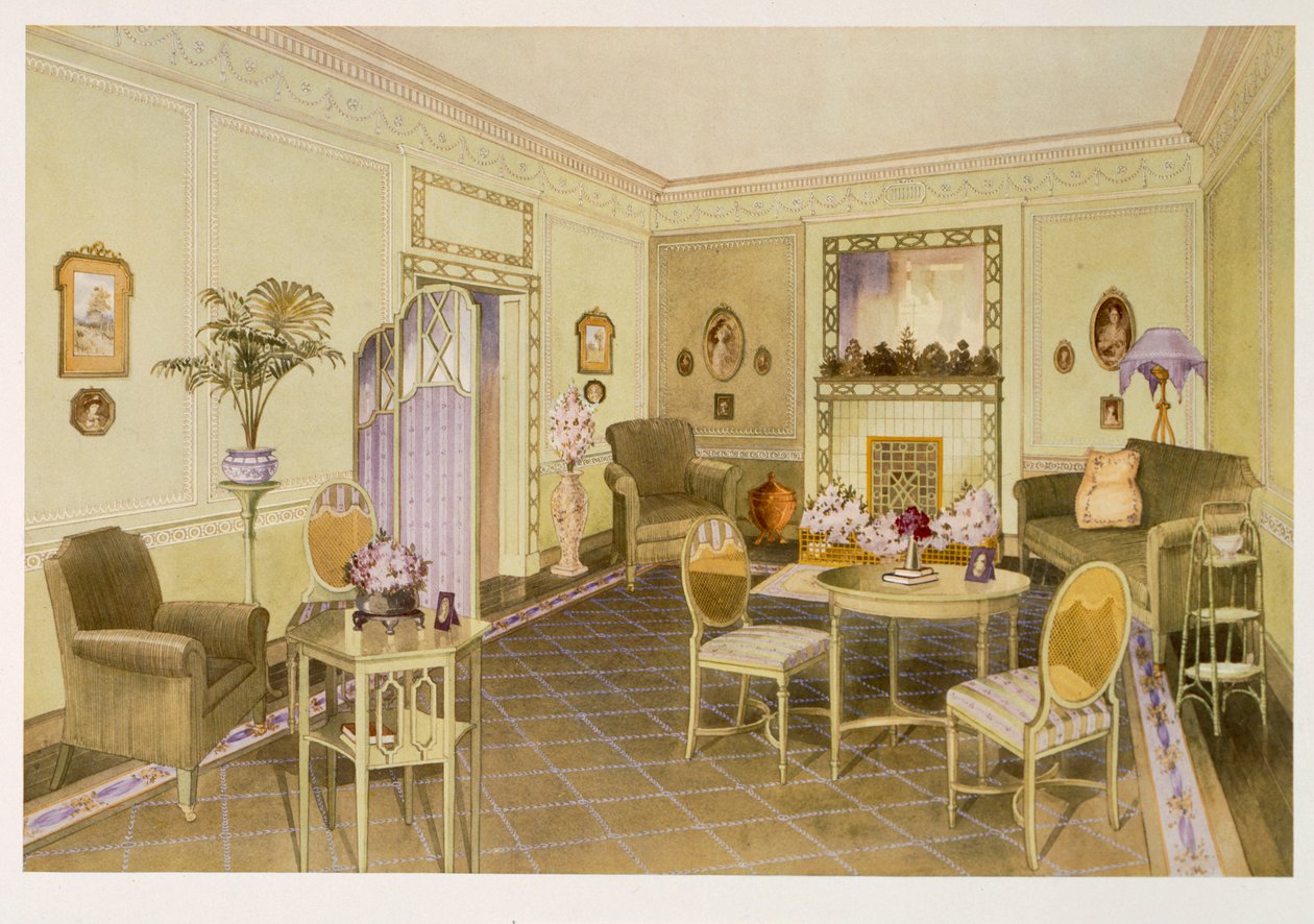Zielony salon autorstwa Richard Goulburn Lovell