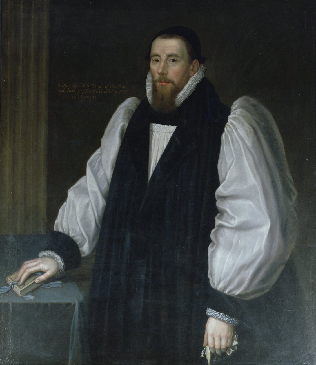 Arthur Lake, biskup Bath i Wells, 1626 r. autorstwa Richard Greenbury