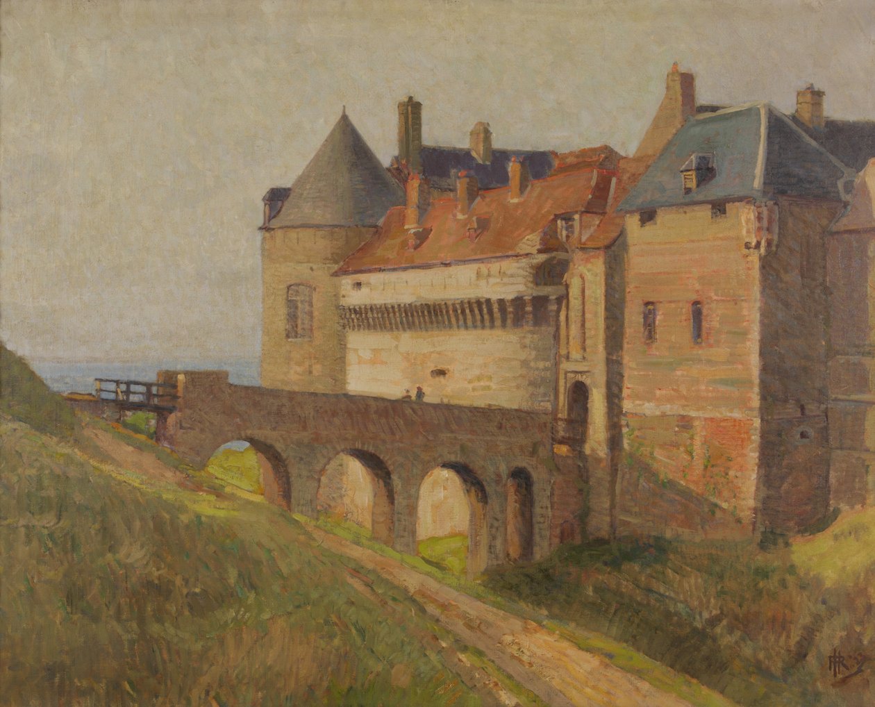 Zamek Dieppe, Francja, 1923 autorstwa Richard Heyworth