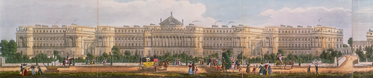 Cumberland Terrace, fragment z panoramicznego widoku wokół Regent