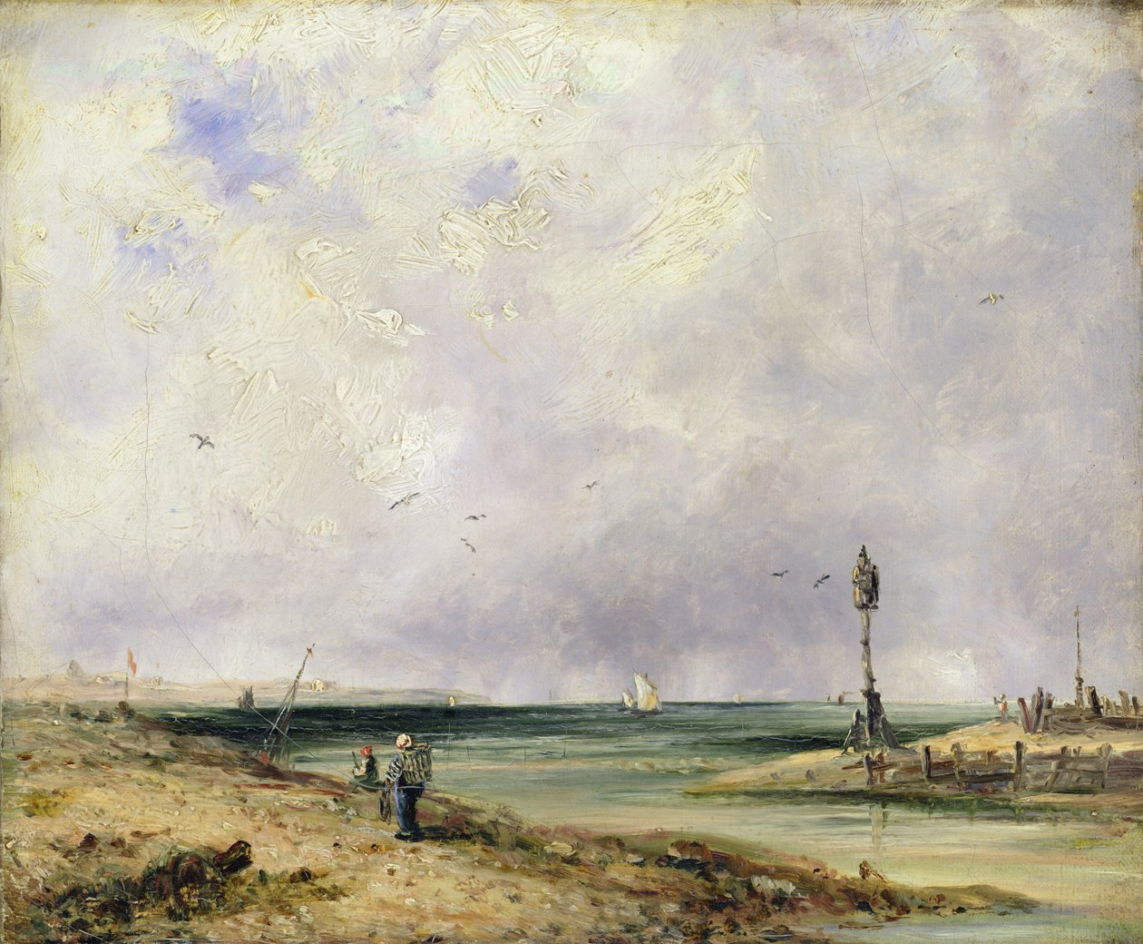 Scena na plaży autorstwa Richard Parkes Bonington