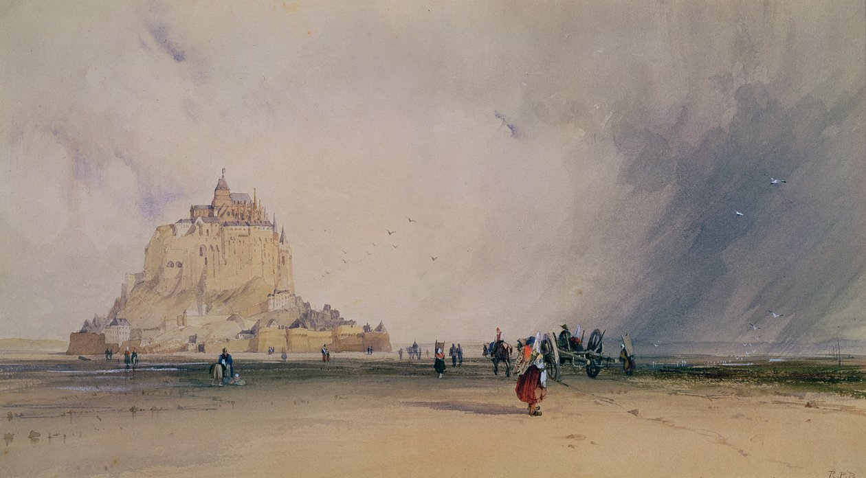 Mont Saint Michel autorstwa Richard Parkes Bonington
