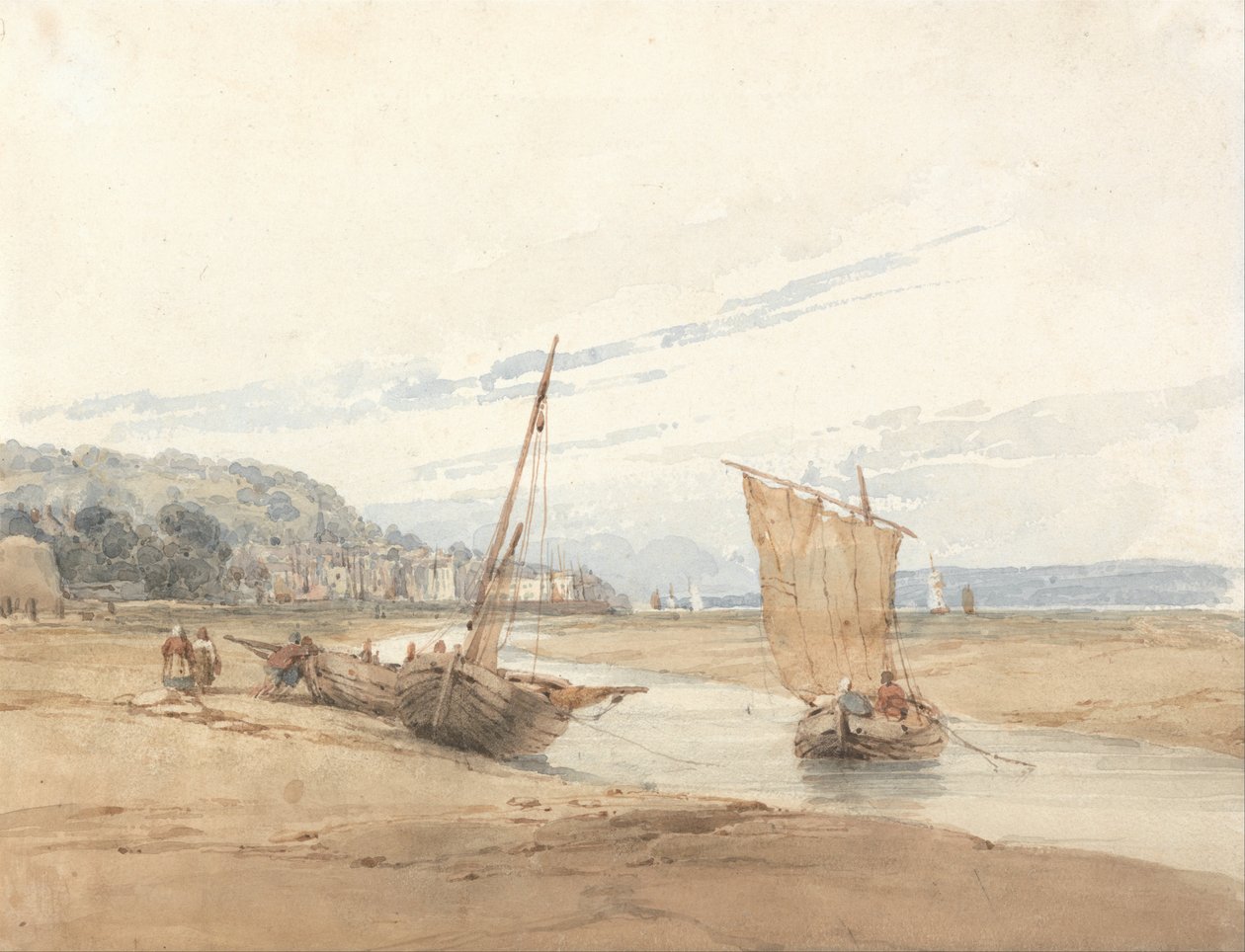 W pobliżu Honfleur autorstwa Richard Parkes Bonington