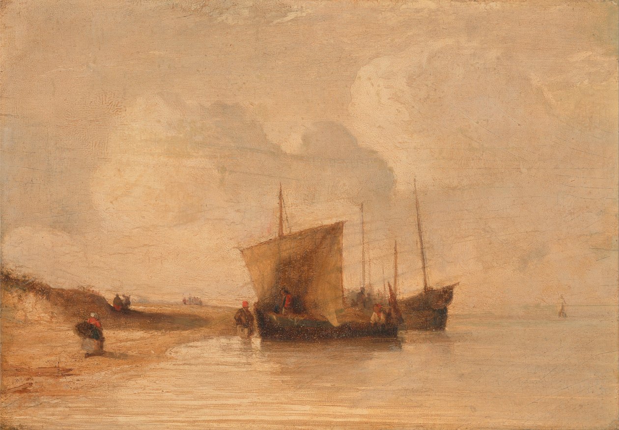 Wybrzeże Normandii autorstwa Richard Parkes Bonington