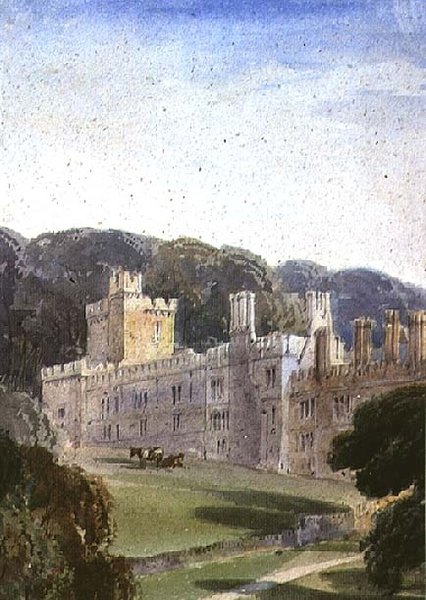 Haddon Hall (wc na papierze) autorstwa Richard Principal Leitch