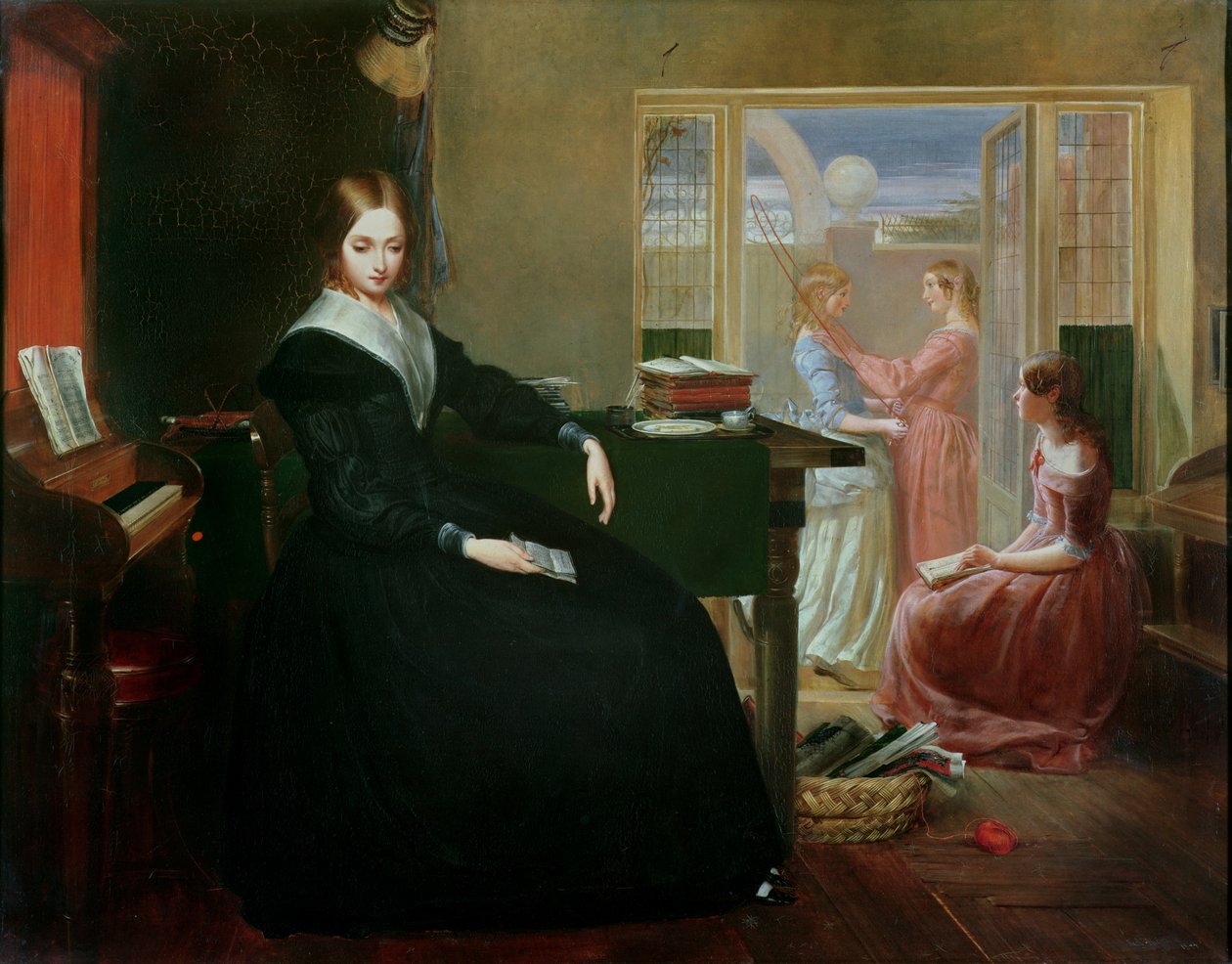 Guwernantka, 1844 autorstwa Richard Redgrave