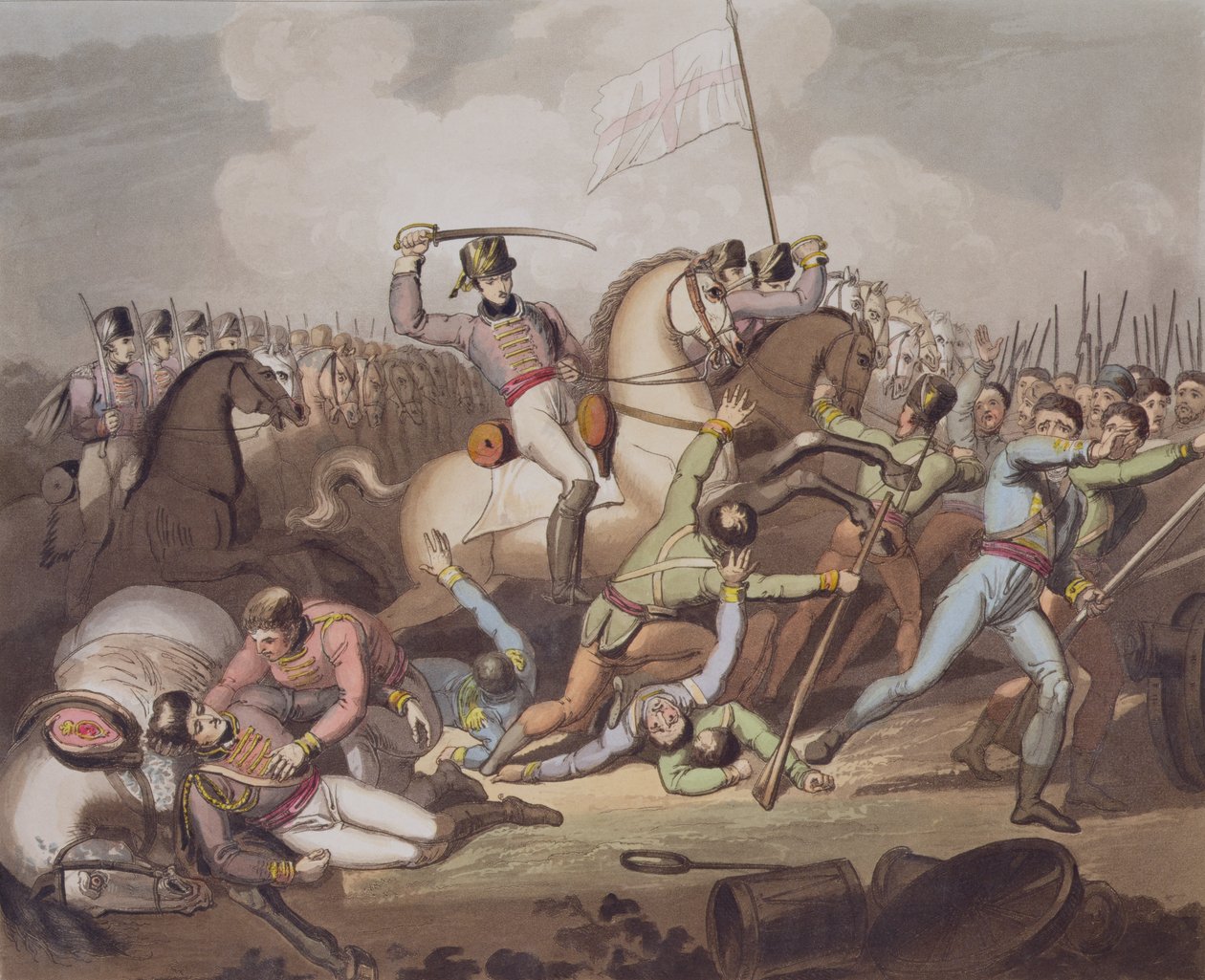 Salamanka, 21 lipca 1812, z „Zwycięstwa księcia Wellington”, rycina T. Fielding, wyd. 1819 autorstwa Richard Westall