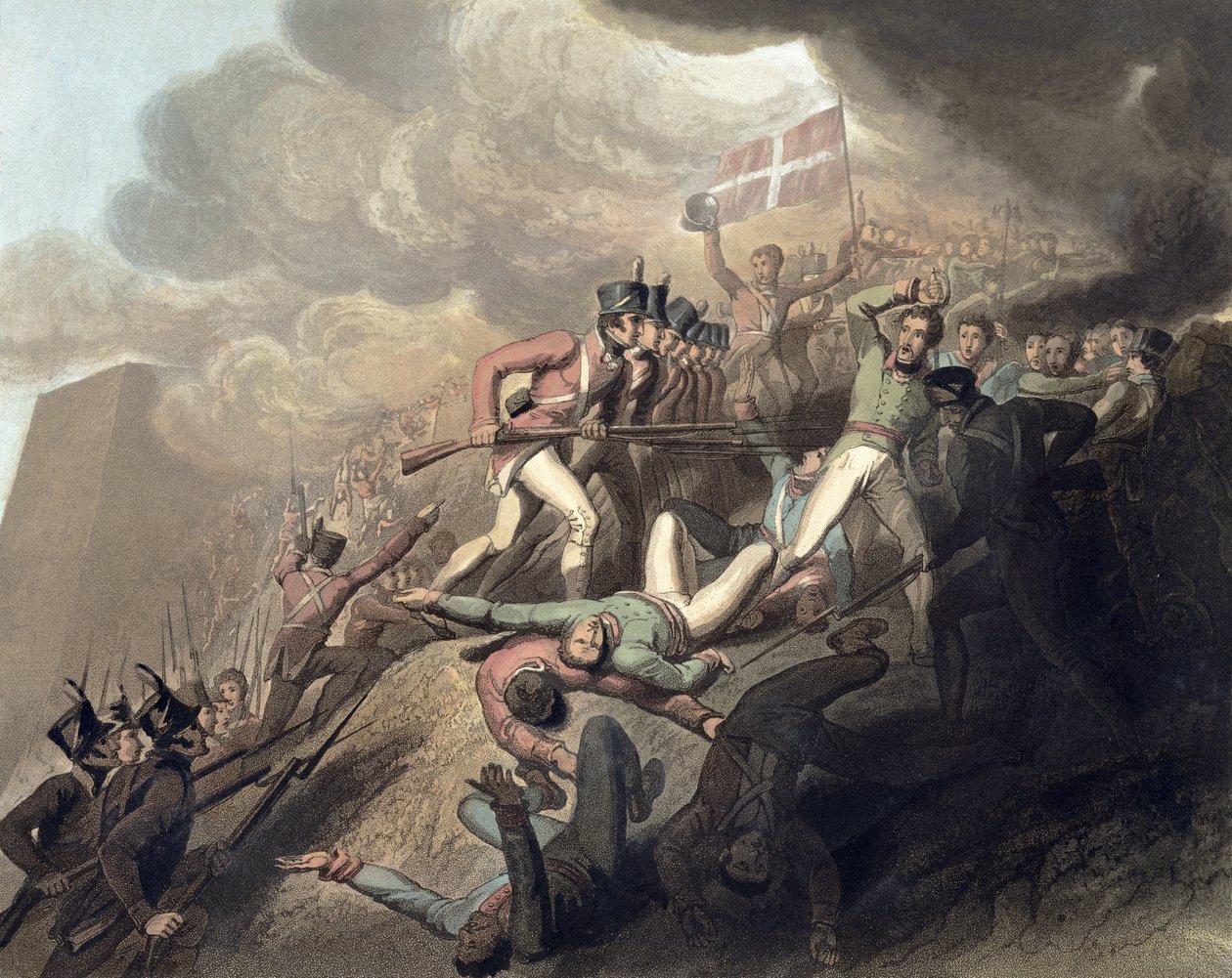 Św. Sebastian, 31 sierpnia 1813, z „Zwycięstwa księcia Wellington”, sztych. T. Fielding, wyd. 1819 (patrz 115639) autorstwa Richard Westall