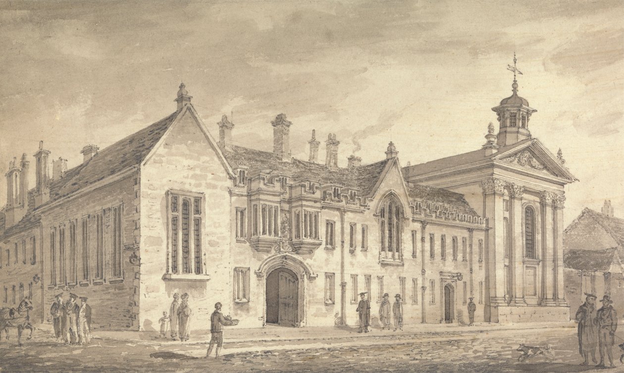 Kolegium Pembroke w Cambridge autorstwa Richard Banks Harraden