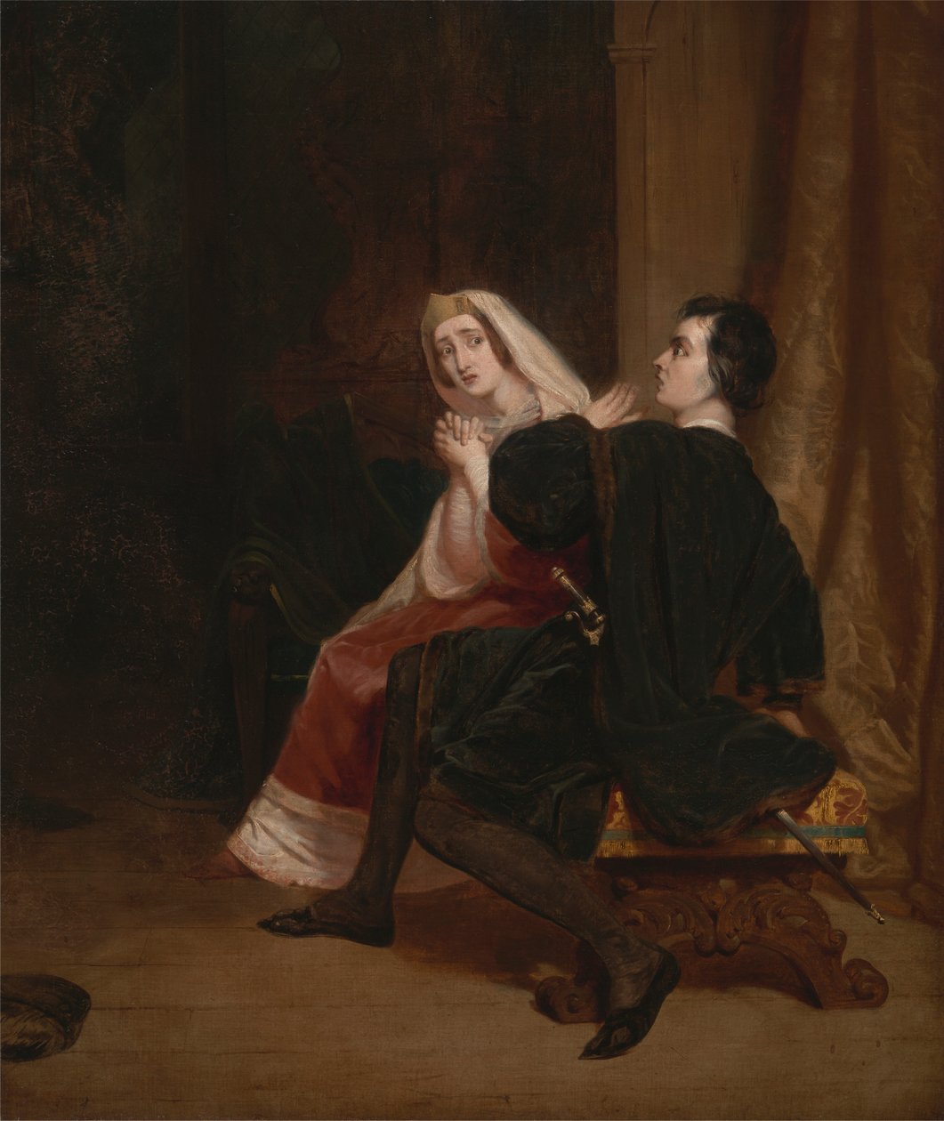 Hamlet i jego matka; Scena z szafy autorstwa Richard Dadd