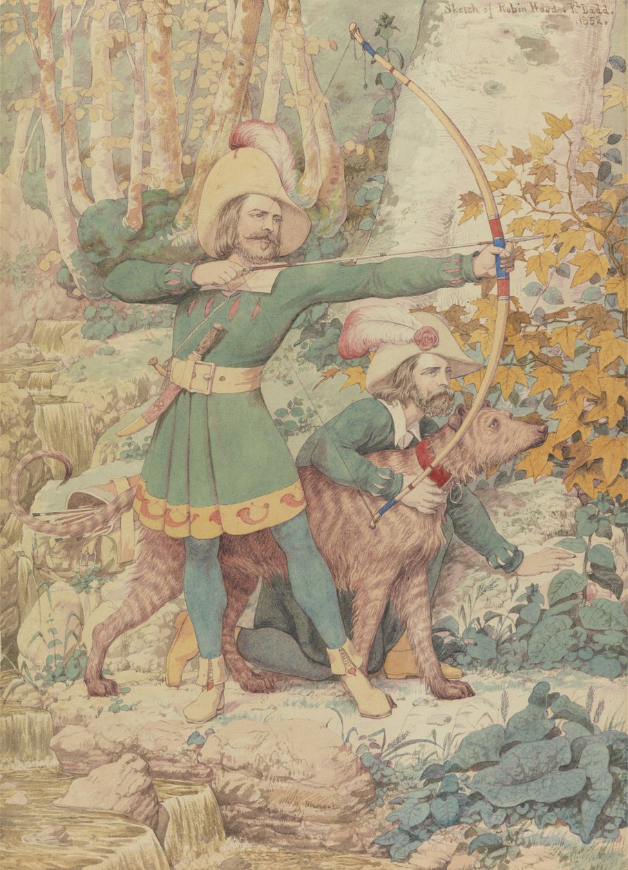 Szkic Robin Hooda autorstwa Richard Dadd