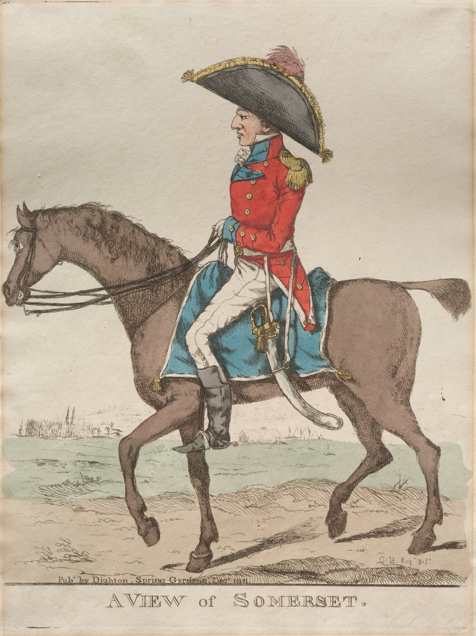 Widok Somerset autorstwa Richard Dighton