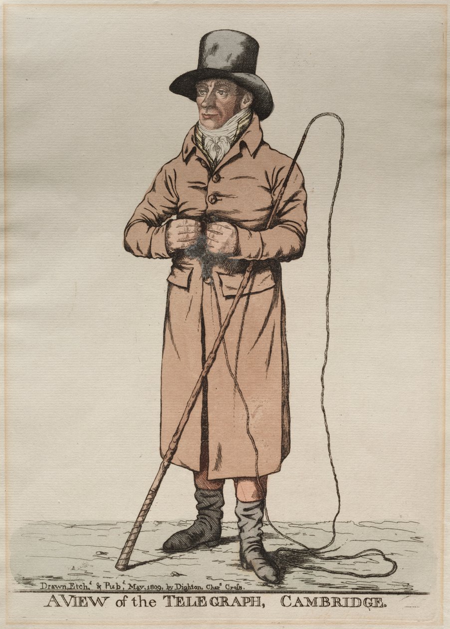 A View of the Telegraph, Cambridge autorstwa Richard Dighton