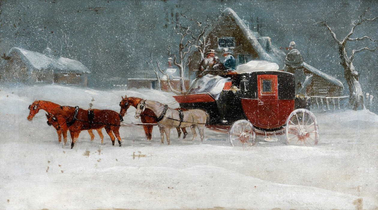 Trener w Winter Storm II autorstwa Richard Dodd Widdas